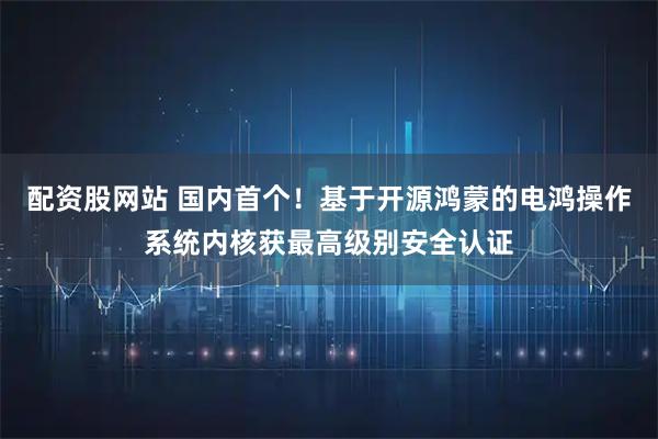 配资股网站 国内首个！基于开源鸿蒙的电鸿操作系统内核获最高级别安全认证